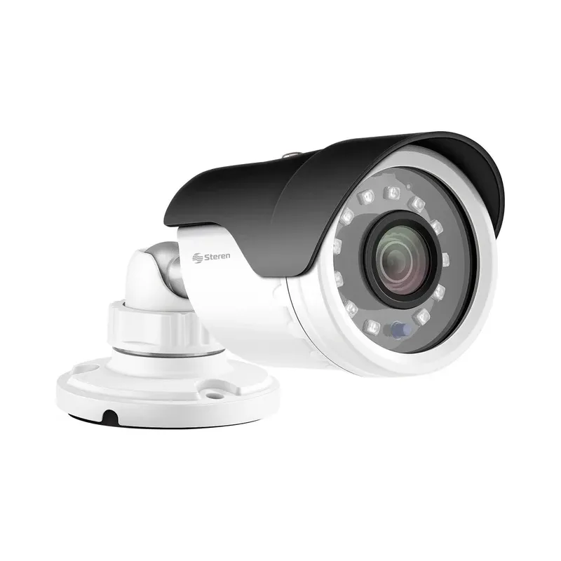 Cámara de seguridad CCTV digital Full HD, tipo mini bala, tetrahíbrida, metálica Steren CCTV-1020