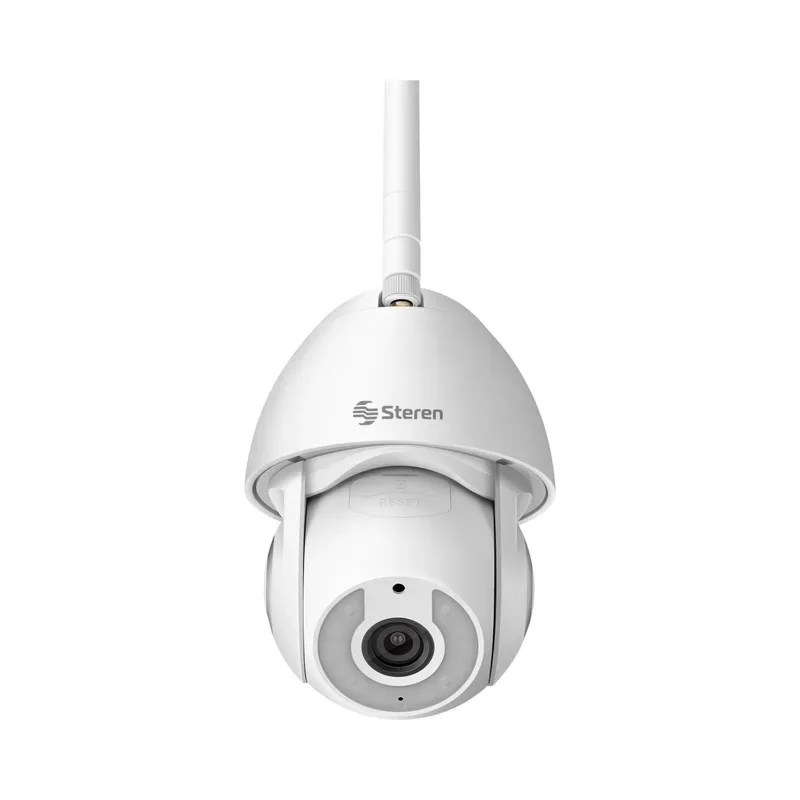 Cámara de seguridad Wi-Fi* / Ethernet 4 Mpx robotizada con seguidor de movimiento para exterior, doble banda Steren CCTV-235