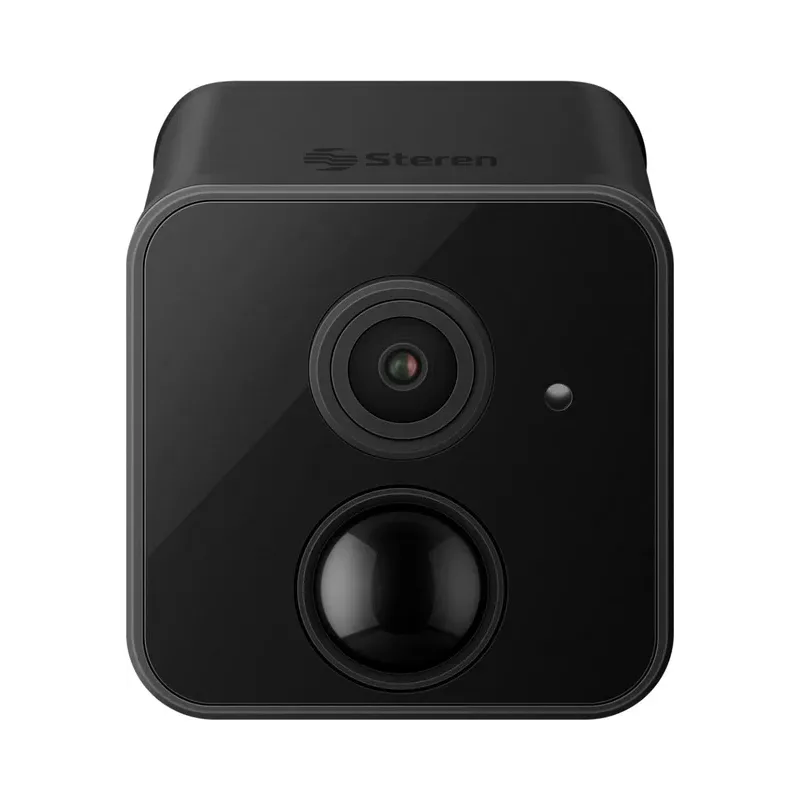 Mini cámara de seguridad Wi-Fi* 2 Mpx fija con batería recargable, compatible con asistentes de voz Steren CCTV-241