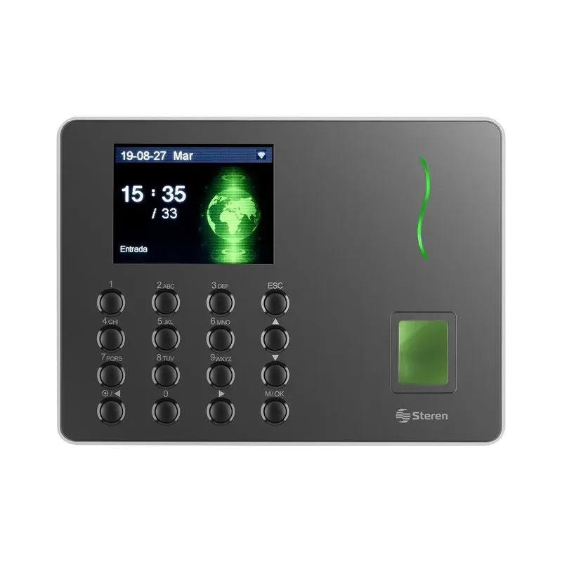 Reloj checador de huella digital con Wi-Fi* Steren CLK-960