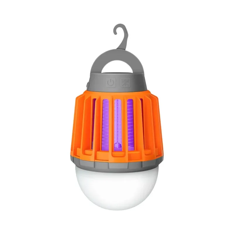 Exterminador electrónico de insectos portátil con función foco y batería recargable Steren INSECTRONIC-060
