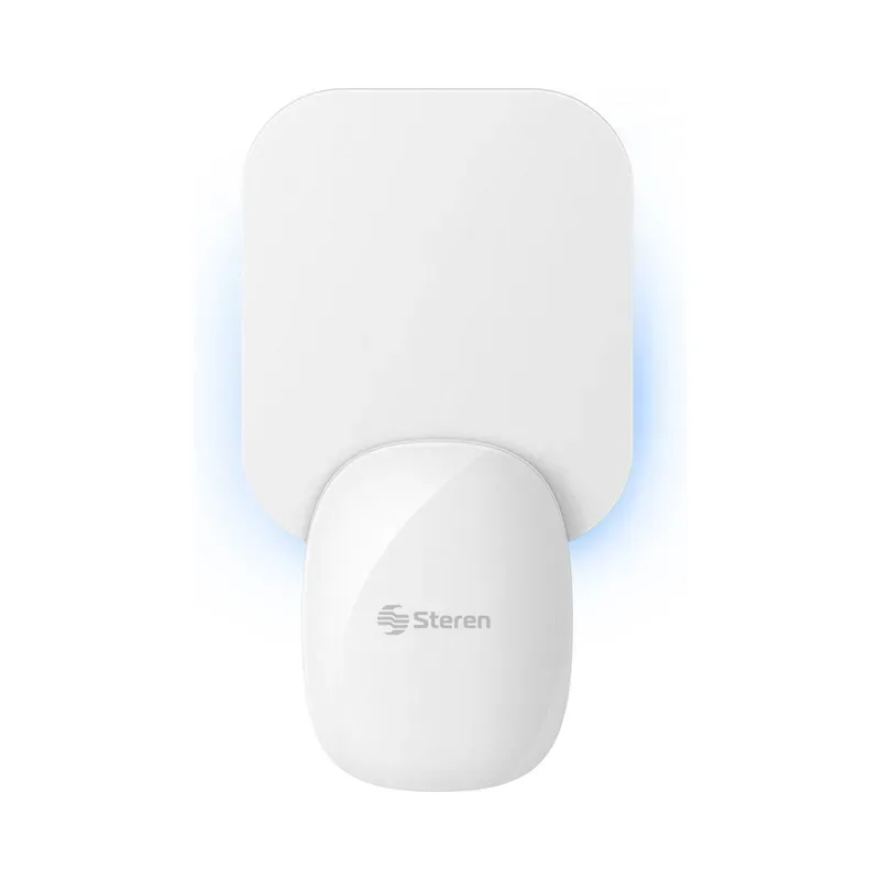 Exterminador con trampa adhesiva para mosquitos, con luz UV y lámpara LED de noche de luz cálida Steren PEGATRONIC-100