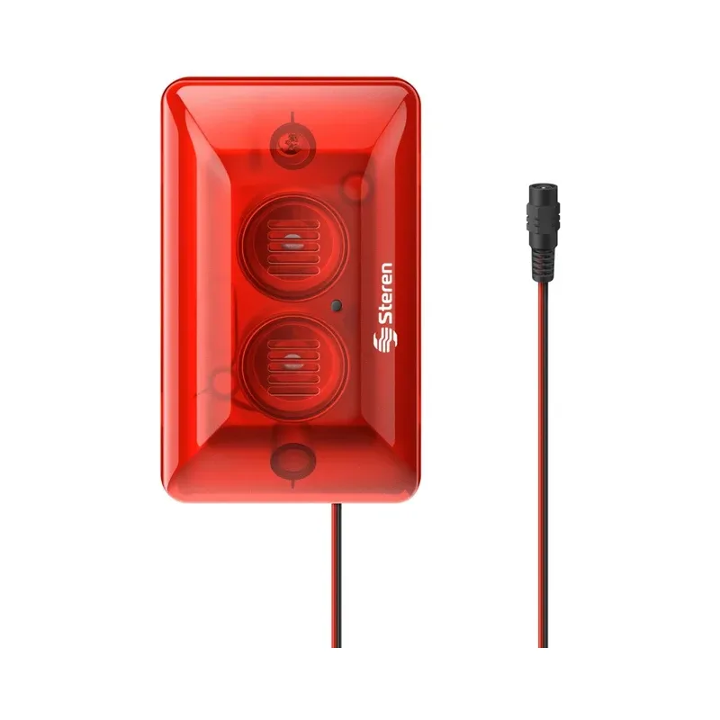 Alarma sonora Wi-Fi con luz estroboscópica roja Steren SHOME-167